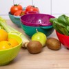 couponhub Heavy Duty 6 Inch Food Colander,Large Capacity Vegetable Strainer