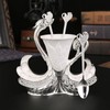 Swan Shape Dinnerware Set Light Luxury Exquisite Elegant Swan Shape