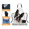 Xuwenz Boston Terrier Bib Apron with Adjustable Neck for Men