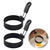 2 Pieces Fried Egg Mould Stainless Steel Egg Mould Fried