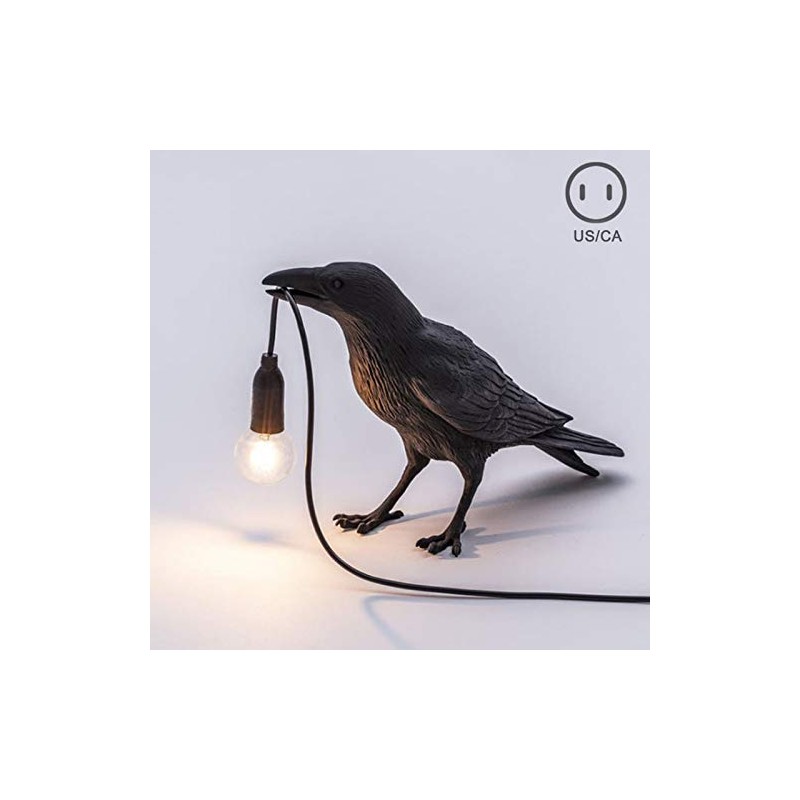 Aooxida Luluckly Raven Light Birds Table Lamps Bedroom Resin Crow