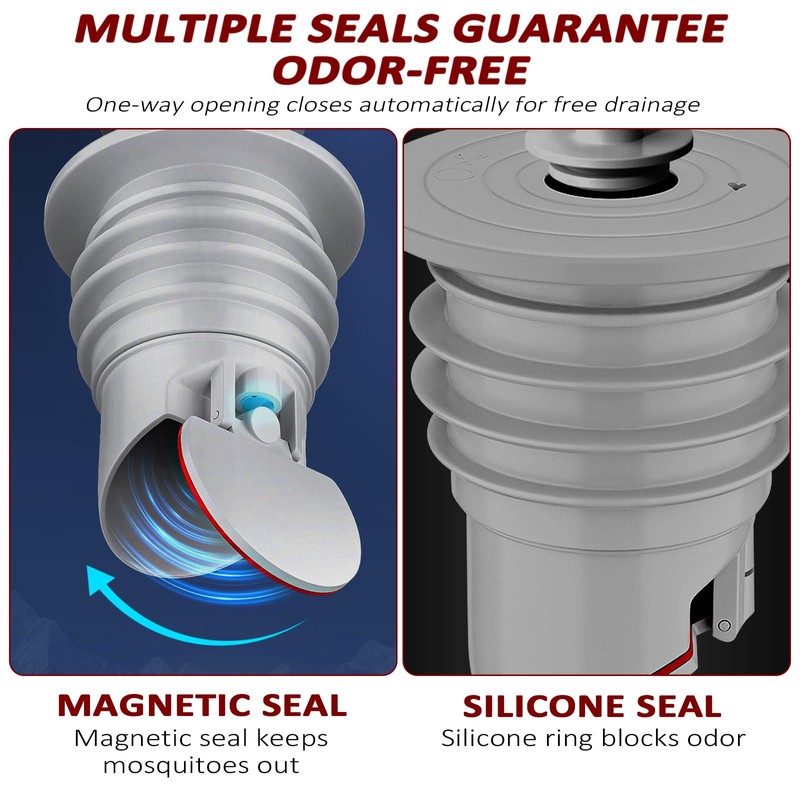 Bosmsaslad 2 x Washing Machine Drain Hose Seal, 35-40 mm