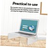 Operitacx Elevated Monitor Stand Acrylic Computer Riser Acrylic Laptop Stand