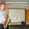 POGOLAB UHF Wireless Saxophone Microphone System, Rechargeable Mic Pickup System
