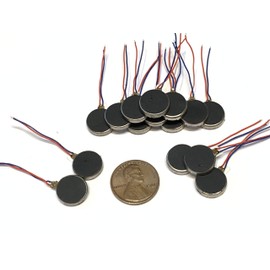15 Pieces Vibration coin Vibrating motor flat micro rpm dc 12mm x 3mm small B14