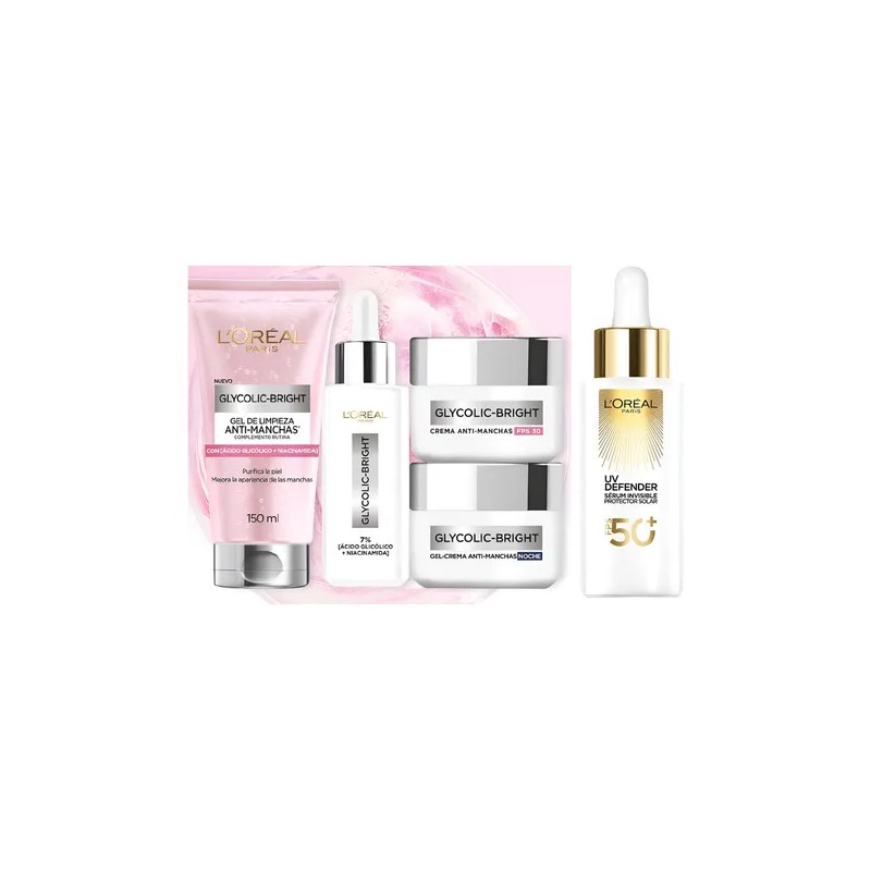 Skincare Kit Rutina Completa Glycolic Bright L'oréal Kit 5
