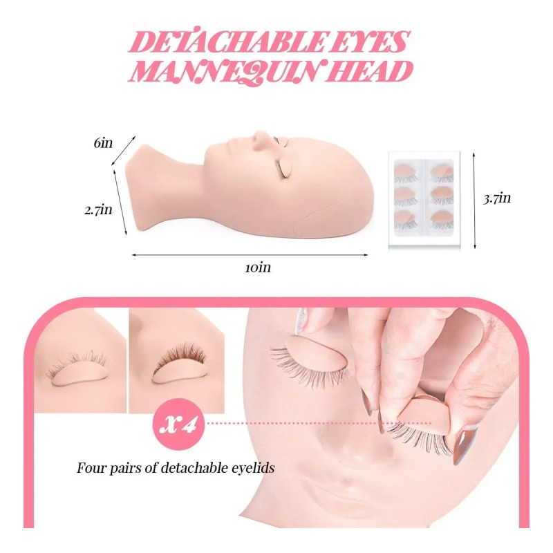 Kit De Pestañas Extensiones Profesional Profesional Práctica