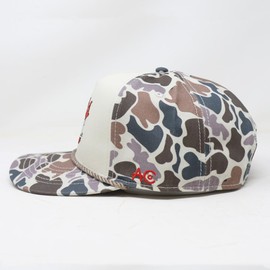 American Cattle Co. Coors Light Adjustable Snapback Rope Hat (US, Alpha, One Size, White/Camo)