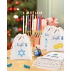 Hanukkah Advent Calendar 2024, 8 Nights of Hanukkah Burlap Gift