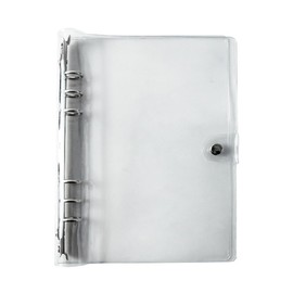 WFGKPXC Transparent Sticker Book A7/A6/A5 PVC Binder 6-Hole Sticker Storage Replaceable Multifunctional Small Item Storage Notebook Pocket Organization Loss Prevention Ultra-Light Portable Clear