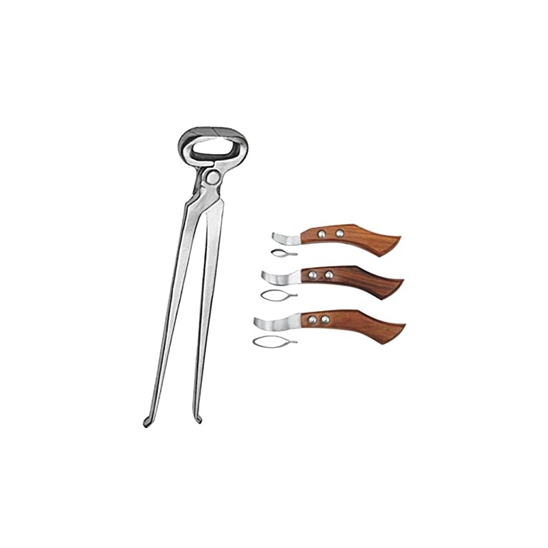 Hoof Nipper 15 Inch and Farrier Loop Knife Set –