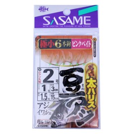 ささめ針(SASAME) ちょい太豆アジ ピンクベイト S-107 針1号 ハリス1号