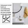 Lhbwhiz Pack of 50 Screw Hooks, Mini L-Shaped Hooks for
