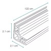 Exhivit Conector L Y H Kit De Pvc Para Mamparas