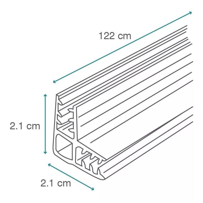 Exhivit Conector L Y H Kit De Pvc Para Mamparas