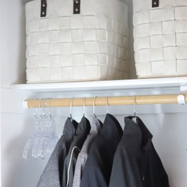 DEILSY™ Clear Plastic Hangers 12 Pack Durable Clothes Hanger for Wardrobe Organization, Essential Plastic Hanger for Garments, Versatile Coat Hangers for Home and Retail Use