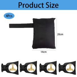 4 Pcs Outside Tap Cover, Tap Covers for Outdoor Taps, Outdoor Tap Cover for Winter, Waterproof & Thickened Tap Jacket, Tap Cosy Cover Protects Your Tap from Freezing Bursting
