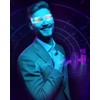 Kimimara Cyberpunk LED Glasses – Party Luminous Glasses Luminous Visor