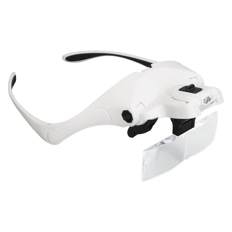 Eyeglasses Magnifier for Reading Embroidery Maintenance Carving LED Lens Magnifying