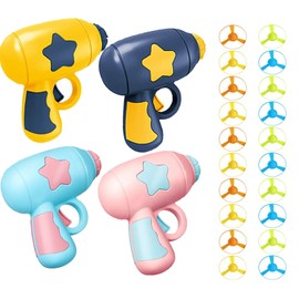 Gamrong Katze-Spielzeug Cat Fetch Toy Haustier Spielzeug für Katze, Cat Toy Sets 4 Launchers und 20 Bunte Fliegende Chasing Untertasse Propellers für Interactive, Training, Jagen, Schlagen