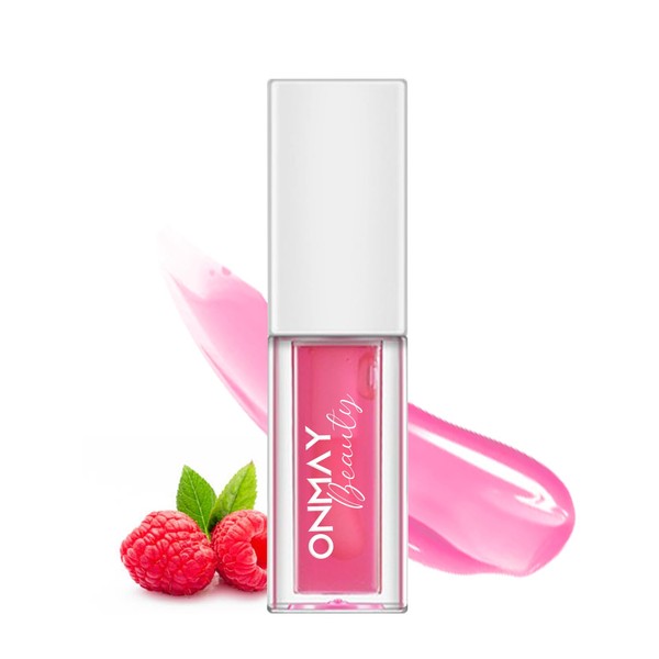 ONMAY Moisturizing Lip Plumper Gloss, Hydrating Lip Glow Oil, Nature