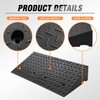 DNA MOTORING 7.7" Rise Rubber Curb Ramp Heavy Duty Loading