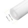 sourcing map 2pcs Pipe Insulation Foam Tube Split Pipe Lagging