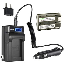 Kastar 1-Pack BP-511 Battery and LCD AC Charger Compatible with Canon EOS 5D, EOS 10D, EOS 20D, EOS 20Da, EOS 30D, PV130, EOS Rebel DS6041, EOS 40D, EOS 50D, EOS 300D, EOS D30, EOS D60 Cameras