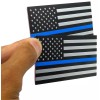 Riley Express 2x ALUMINUM Thin Blue Line Decal Sticker Car,