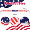 Exacoo Red White and Blue Patriotic American Flag Tie Headband