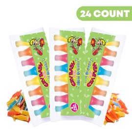 Vintage Wax candy Sour Flavor 24 count pack oodles  wax candy gift wax  candy tiktok candy super sour crybaby  candy