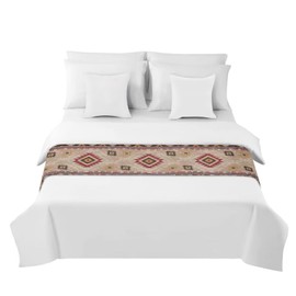 ZFRXIGN Tribal Aztec Bed Runners Twin Bed Runners & Scarves Long Table Runner Bedding Set for Home Hotel Guesthouse Indian Style Native American Style Navajo Southwestern