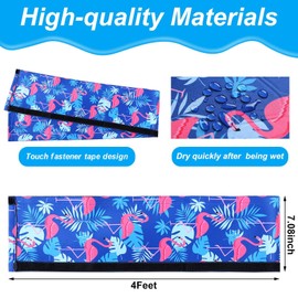 Junkin Flamingo Pool Handrail Cover Swimming Pool Hand Rail Slip Resistant Cover Blue Grip(4 Feet)