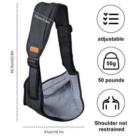 Toddler Carrier Side Portable Baby Carry Strap with Adjustable Comfortable Shoulder Straps, Ergonomic Toddler Carrier, Baby Carrier from 2 Years 3 Years, Toddlers up to 20 kg (Black)