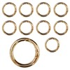 NSKR-040 Carabiner Round 1.2 inches (30 mm) Gold 10 Piece