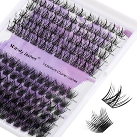 Individual Eyelash Clusters, Lashes, D Curl, 12-16 mm, 0.07 mm, DIY Eyelash Extensions, Individual Eyelash Clusters, Eyelash Extensions, DIY (ZW24A+SN01-D-MIX12-16)