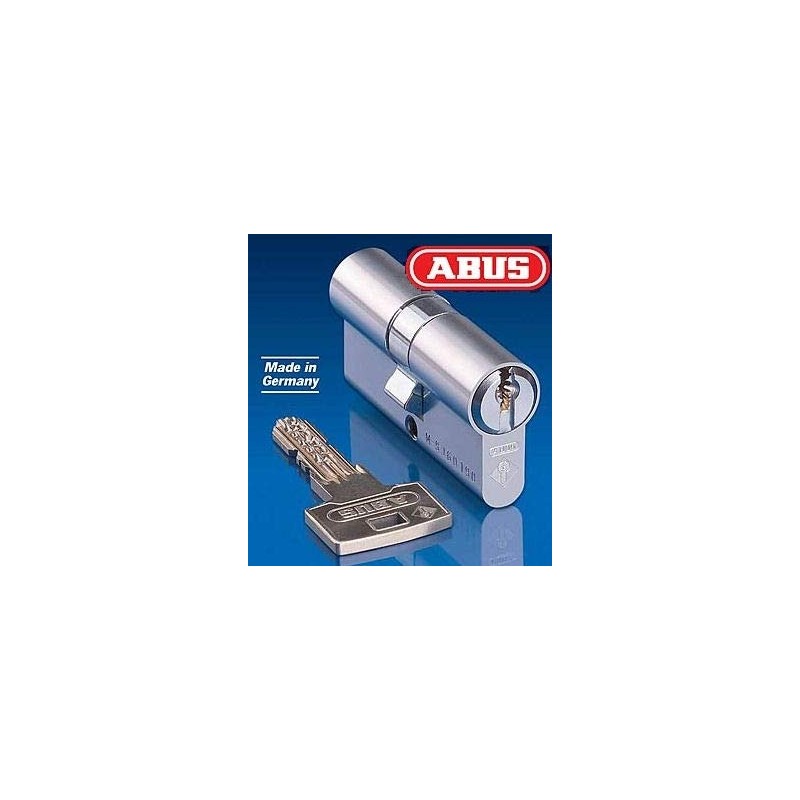 Abus Door Cylinder/Lock with Key, silver, 33459
