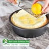 HONGBAKE Round Cake Pan Set for Baking, 8 Inch, Nonstick