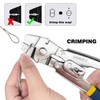 Sanuke Wire Rope Crimping Kit, Cable Swaging Tool Crimps up