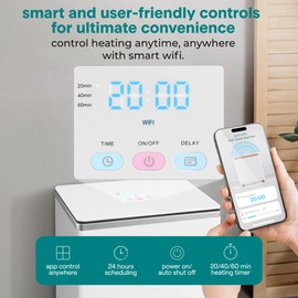 SereneLife WIFI Luxury Rectangle Towel Warmer - Spa & Bathroom Heater with Custom Fragrance, Auto Shut-Off, Fits 2 large Towels, Blankets, Bathrobes, PJ's - Perfect Gift for Him & Her (Silver)