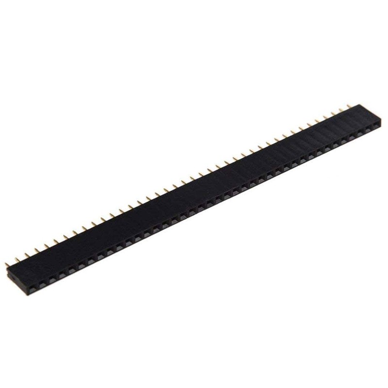 VKLSVAN 10pcs 40 Pin Single Row Straight Female Pin Header