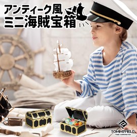 TOMMYFIELD Treasure Chest Antique Trinket Jewelry Box Toy Jewelry Box 10 Pcs