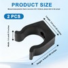 FKBYM 2 Pack Boat Ladder Clips, 1 1/4" Black Nylon
