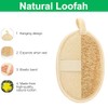 Esponja de luffa natural exfoliante corporal (4 unidades), hecha de