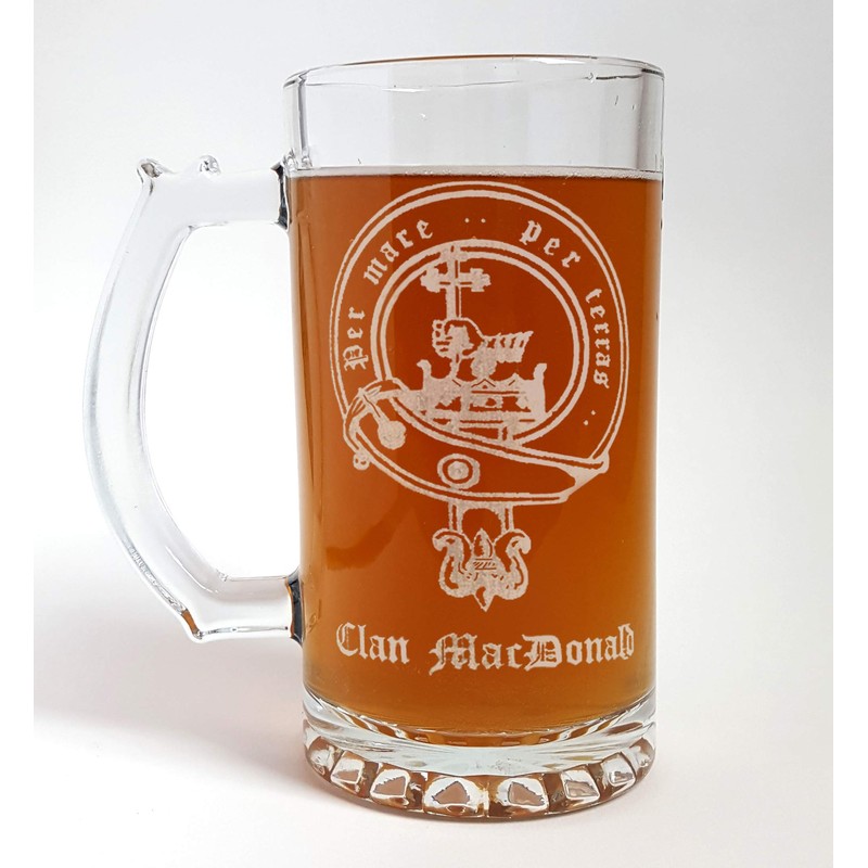 Clan MacDonald Scottish Crest 16oz Stein