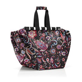 reisenthel easyshoppingbag Versatile Shopper in Practical Design to Roll Up Colour: Paisley Black, Paisley Black, Shopping bag