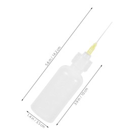 TEHAUX 5pcs Fine Tip Needle Squeeze Bottle Glue Applicator Bottles for Pottery Craft Painting Reusable Plastic