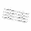 8pcs Chrome Valve Cover Hold-Down Tabs Spreader Bars Fit for