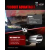 MZS Exhaust Tips, Stainless Steel 4" Inlet 8" Outlet 15"