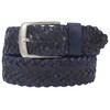 SCAMODA Braided belt made of 100% full leather for men